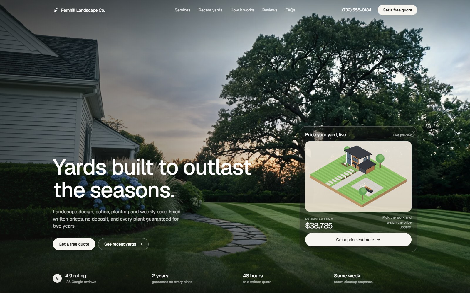 Fernhill Landscape Co. website